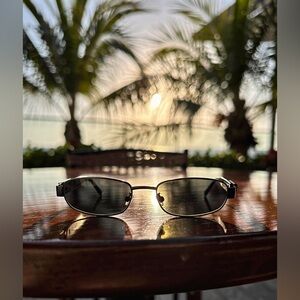 Gianni Versace Vintage X19 028 Black Medusa Sunglasses